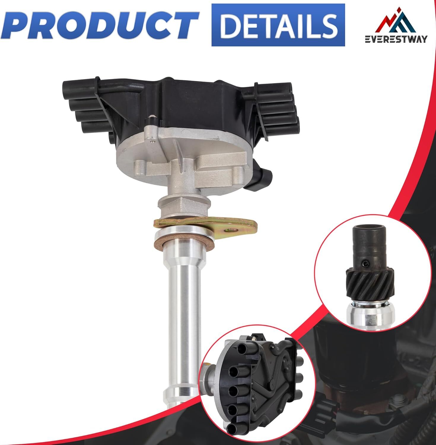 Complete Distributor Compatible for 1996-2002 Chevy Chevrolet GMC Vortec V8 5.0L