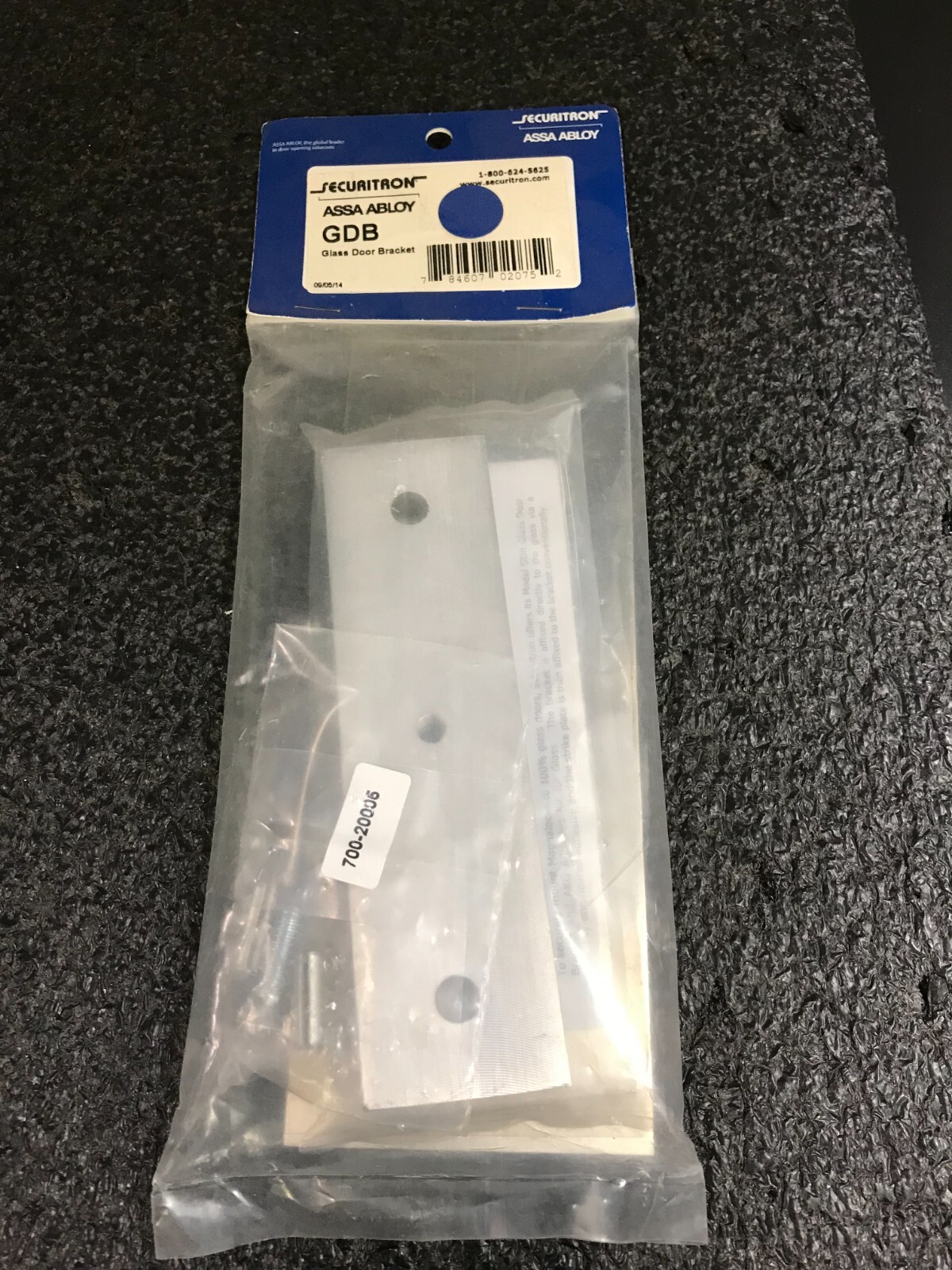 SECURITRON ASSA ABLOY GDB Glass Door Bracket