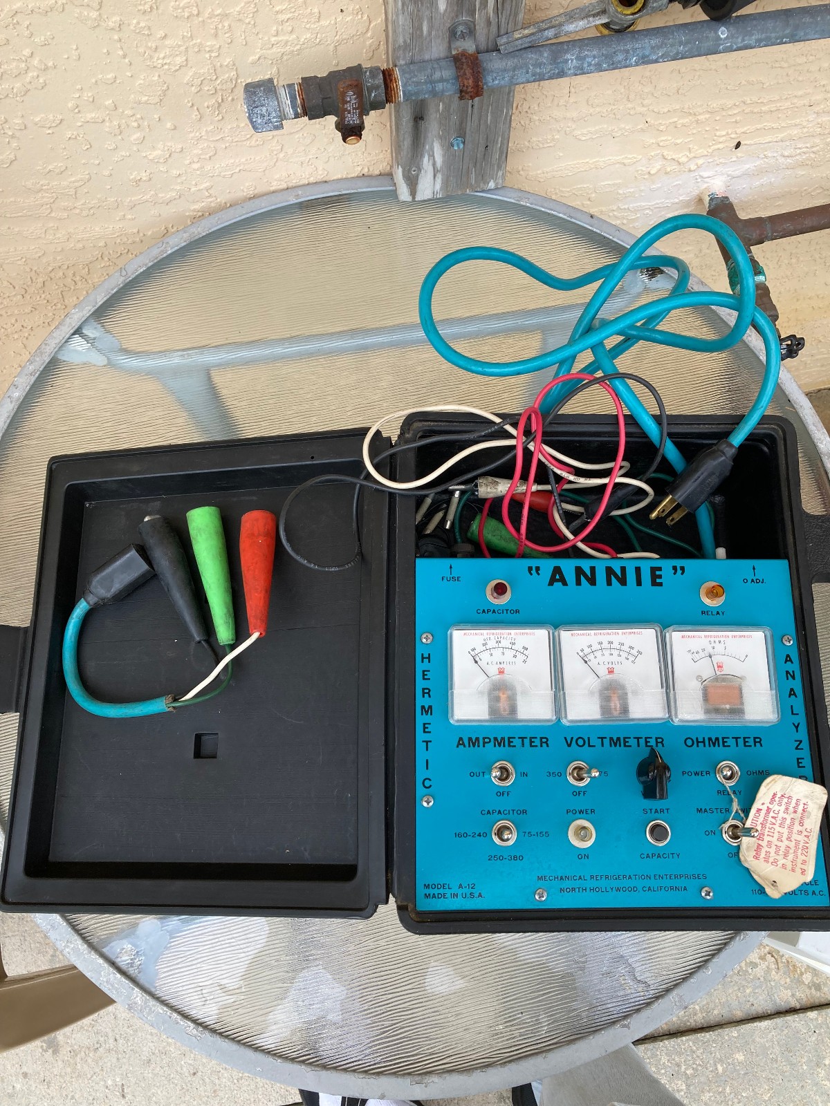 Mechanical Refrigeration Ent Annie Model A-12 Hermetic Unit & Component Analyzer