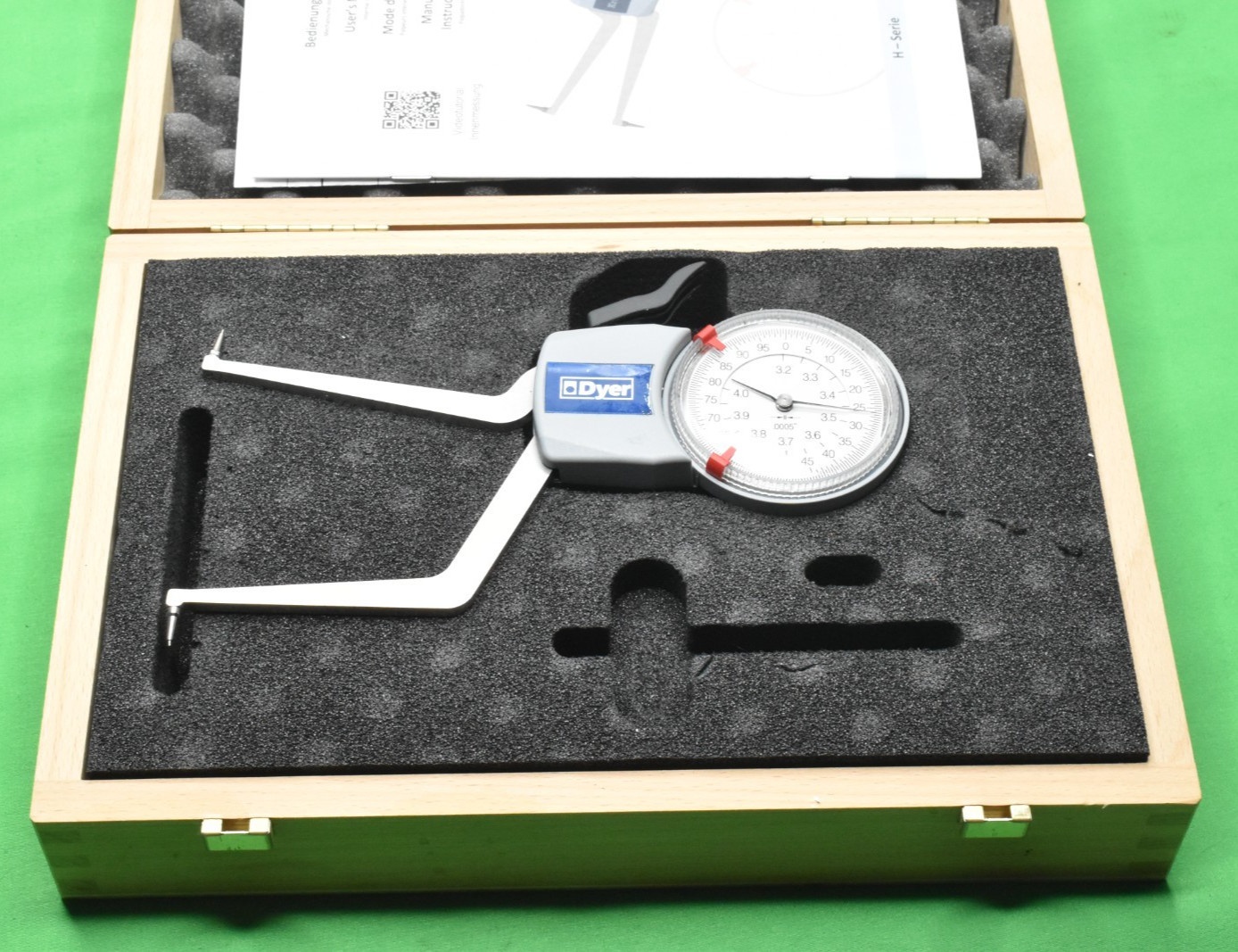 Dyer 103-109-32052 103 Series O-Ring/Groove Gage 3.2″-4.0″ w/Wooden Case