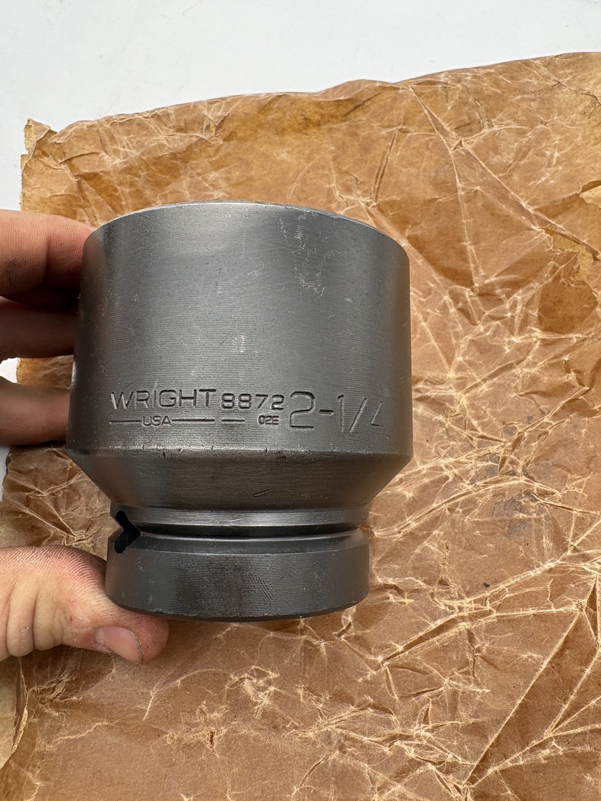 Wright Tool 8872 – 1Inch Drive 6 Point Standard Impact Socket – 2-1/4Inch