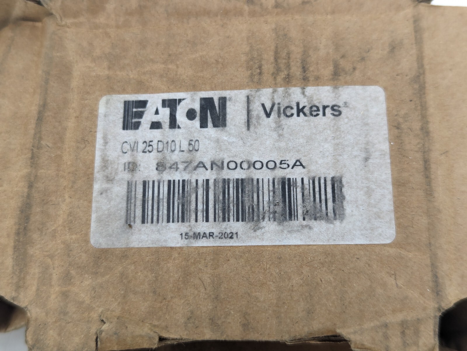 Eaton Vickers CVI 25 D10 L 50 847AN00005A Design Slip-In Cartridge Valve