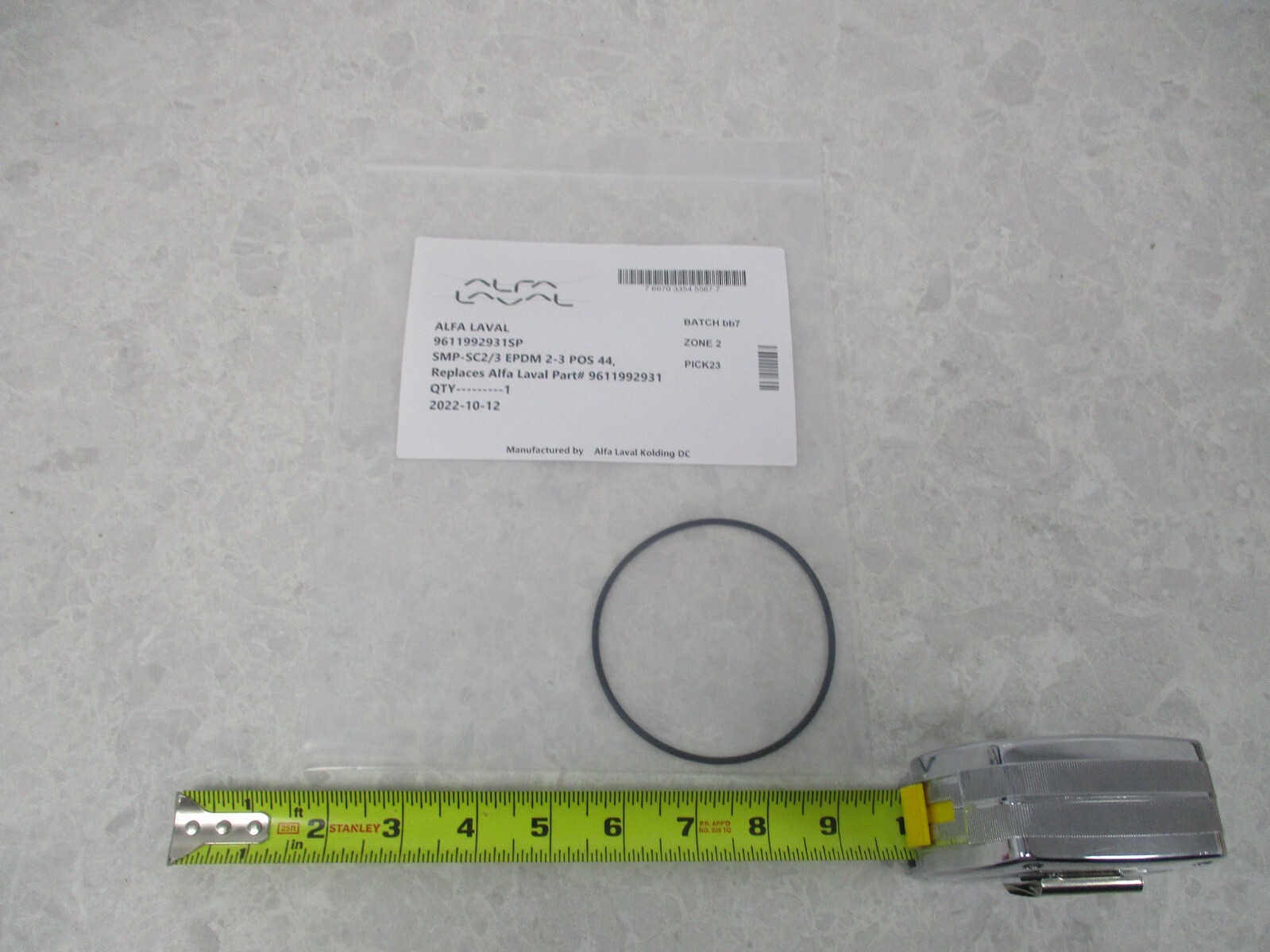 ALFA LAVAL 9611992931SP O-RING, V0921