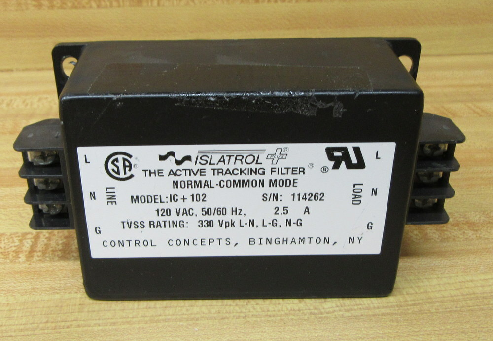 Islatrol IC+102 Power Line Filter W/O Cover Plate