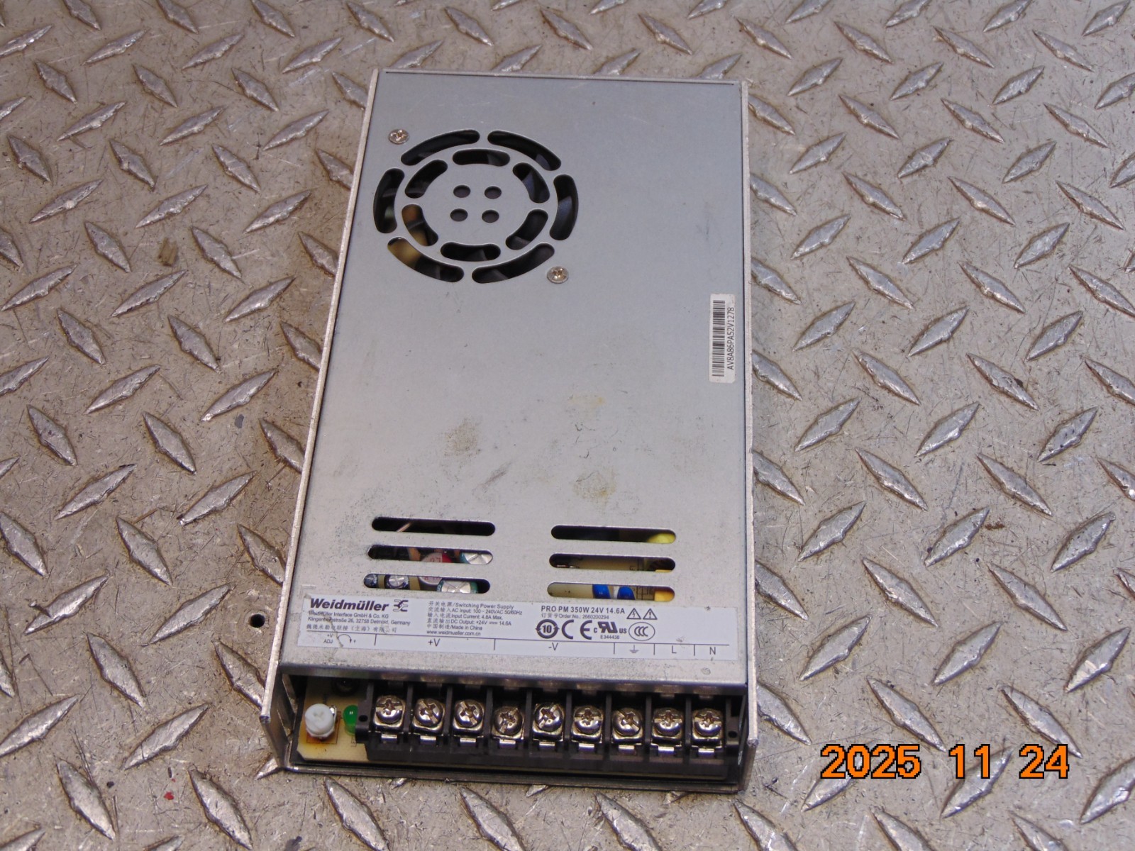 WEIDMULLER PRO PM 350W 24V 14.6A SWITCHING POWER SUPPLY