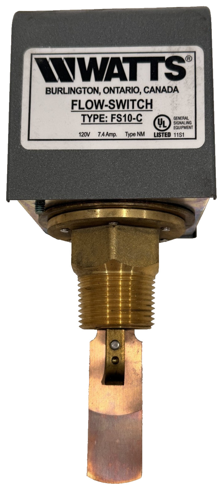NEW WATTS FS10-C FLOW SWITCH REGULATOR FS10C