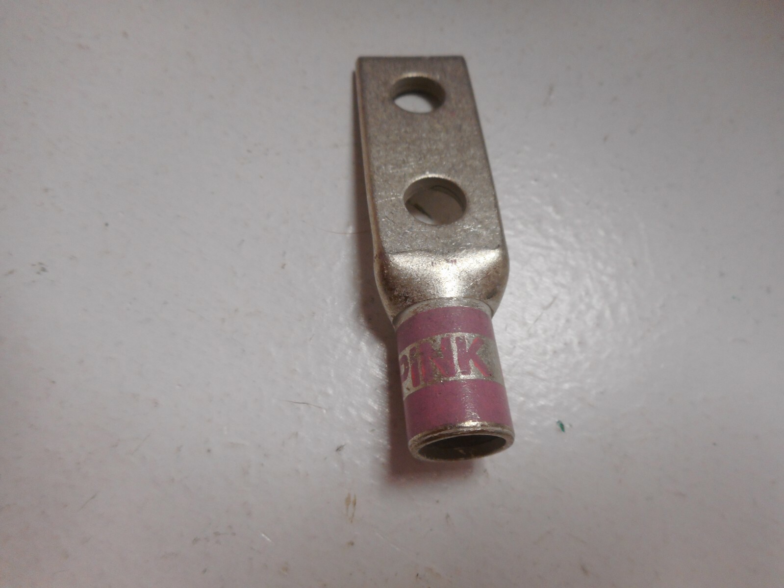 NOS 54255 THOMAS & BETTS COPPER TWO HOLE LUG, STANDARD BARREL,