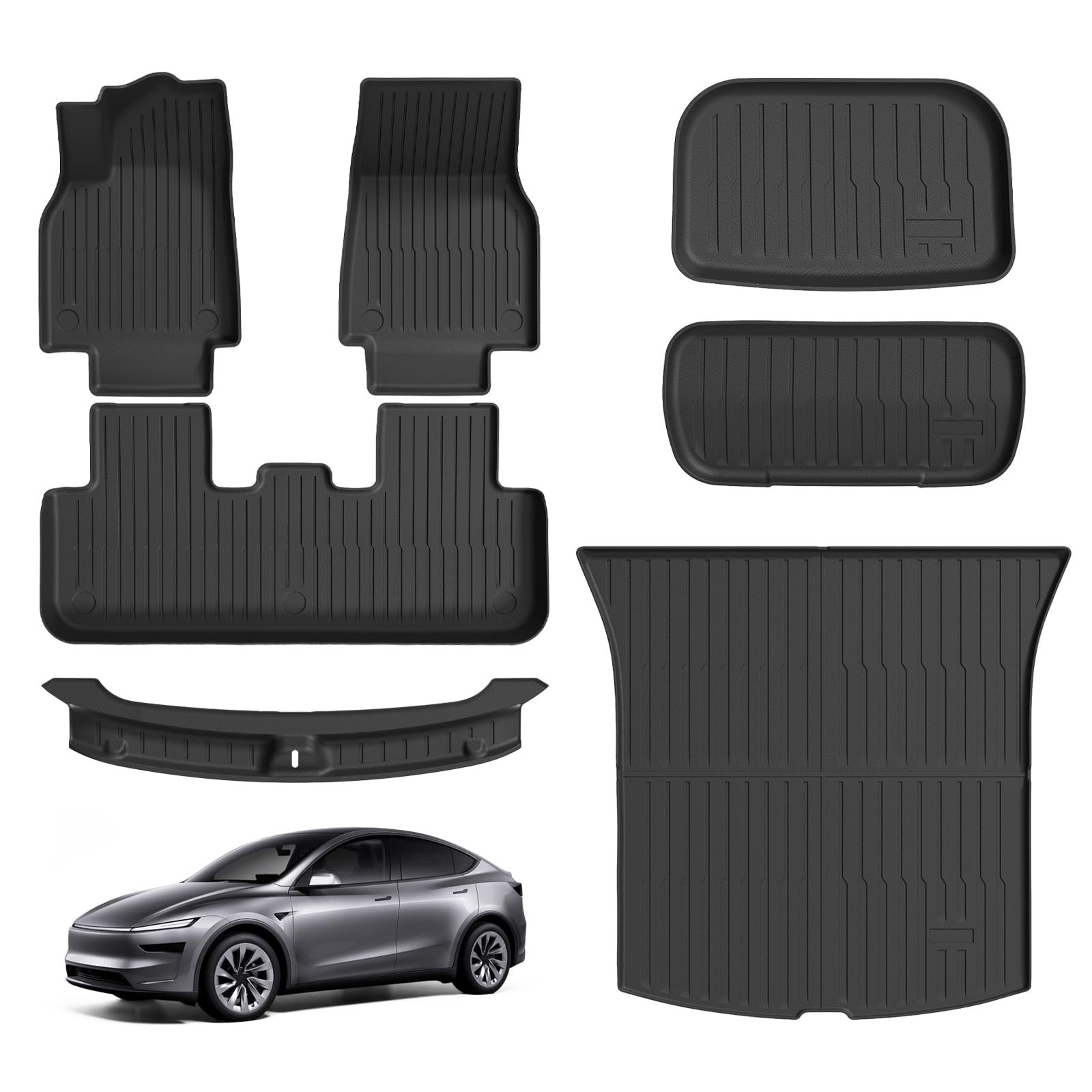 Floor Mats Trunk Mat for Tesla Model Y Juniper 2025 2026(5-Seat), All Weather…
