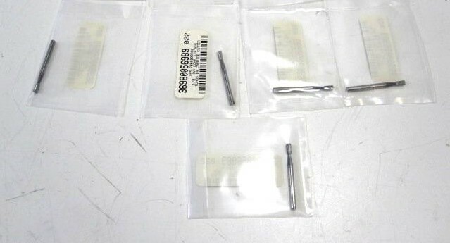 1/8″ x 1-1/2″ x 1/8″ x 2″ OAL Single Cut Carbide Inverted Cone Burs – Lot of 5