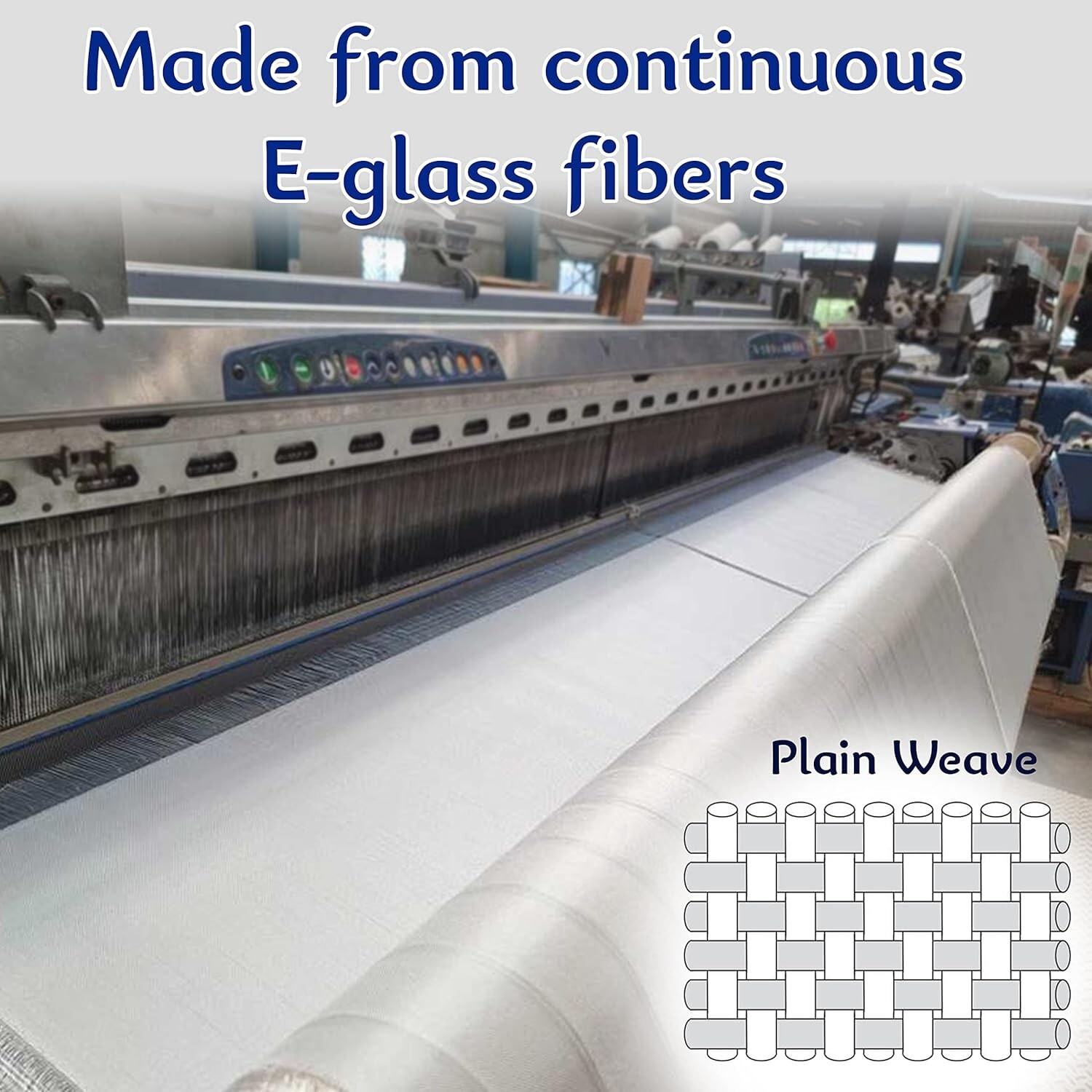 Fiberglass Cloth, 6 Oz, 50 Inches x 12 Feet / 4 yd. Long – Pack of 3