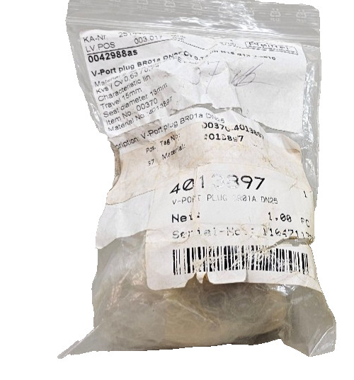 Pfeiffer 251440/000 0042988as V-Port Plug BR01a DN25 CV0,74 lin H15 S13 2.461