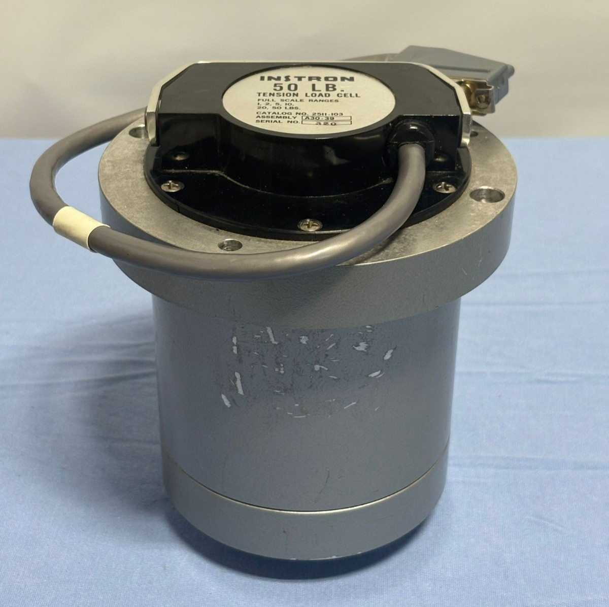 INSTRON 50 LB. FS Ranges 1, 2, 5, 10, 20, 50 Tension Load Cell A30-39, 2511-103
