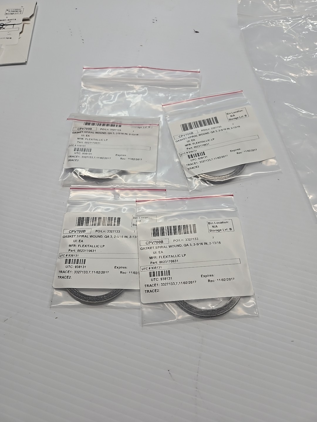 Spiral Wound Gasket 2-5/16 X 2- 13/16 Part Number 0023170631