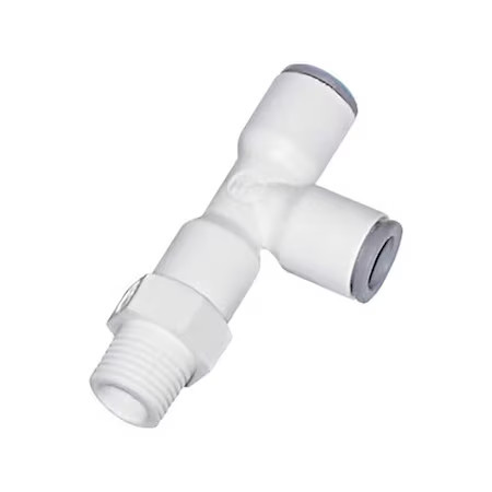 Parker 6503 56 14Wp2 Fractional Plastic Push-To-Connect Fitting, Polymer, White