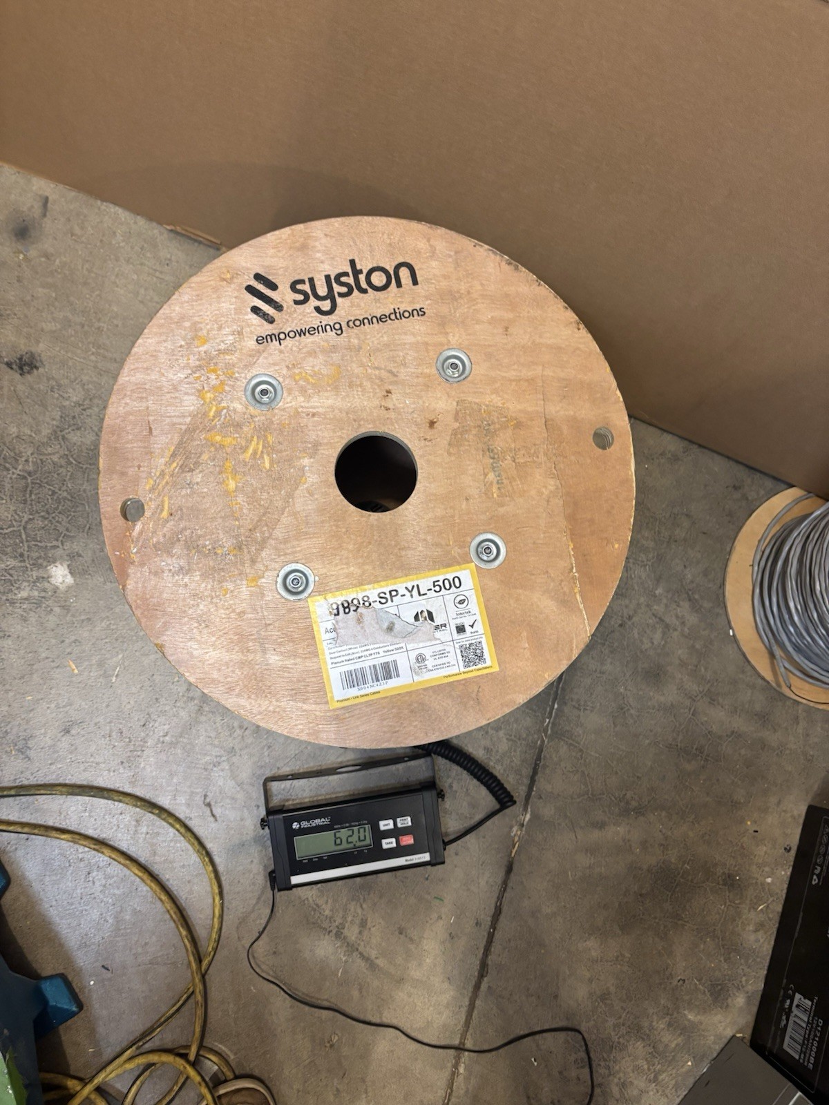 Syston Access Control Cable 18/4 + 22/3 Pair + 22/2 + 22/4 500ft 9898-SP-YL-500