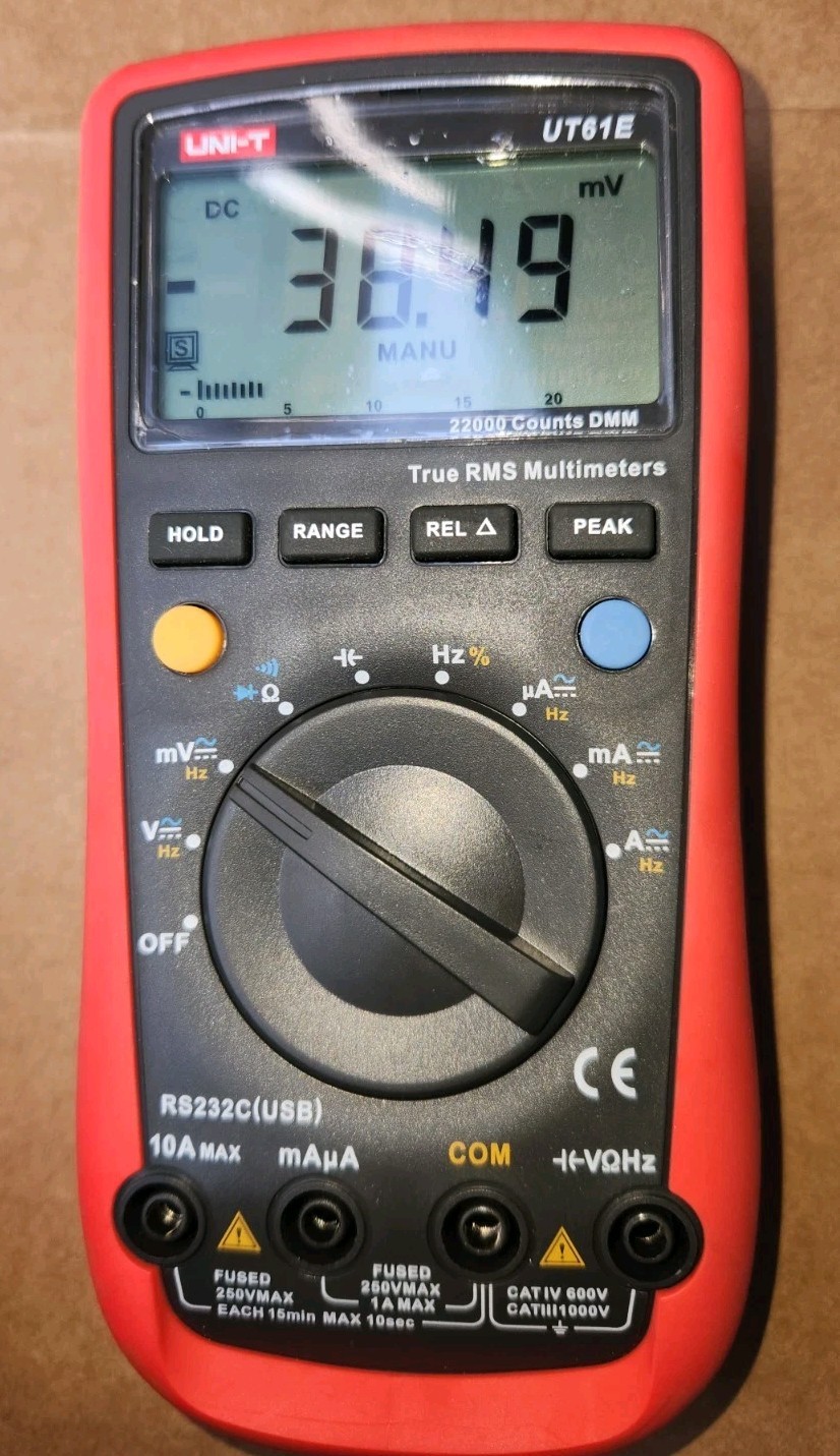 Uni-T UT61E UT-61E Modern Digital Auto Mutimeter Tester DMM AC/DC Used Excellent