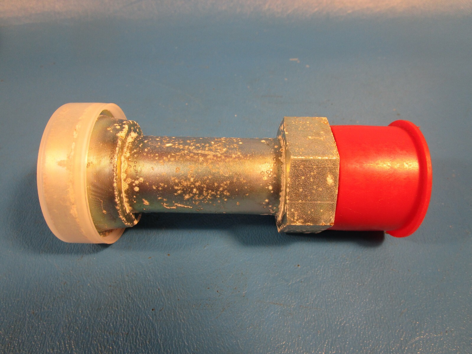 Parker 4AH3-16-16 Adapter, Straight 1″ SAE Code 61 Flange, 37 D Flare 4.09″ Long