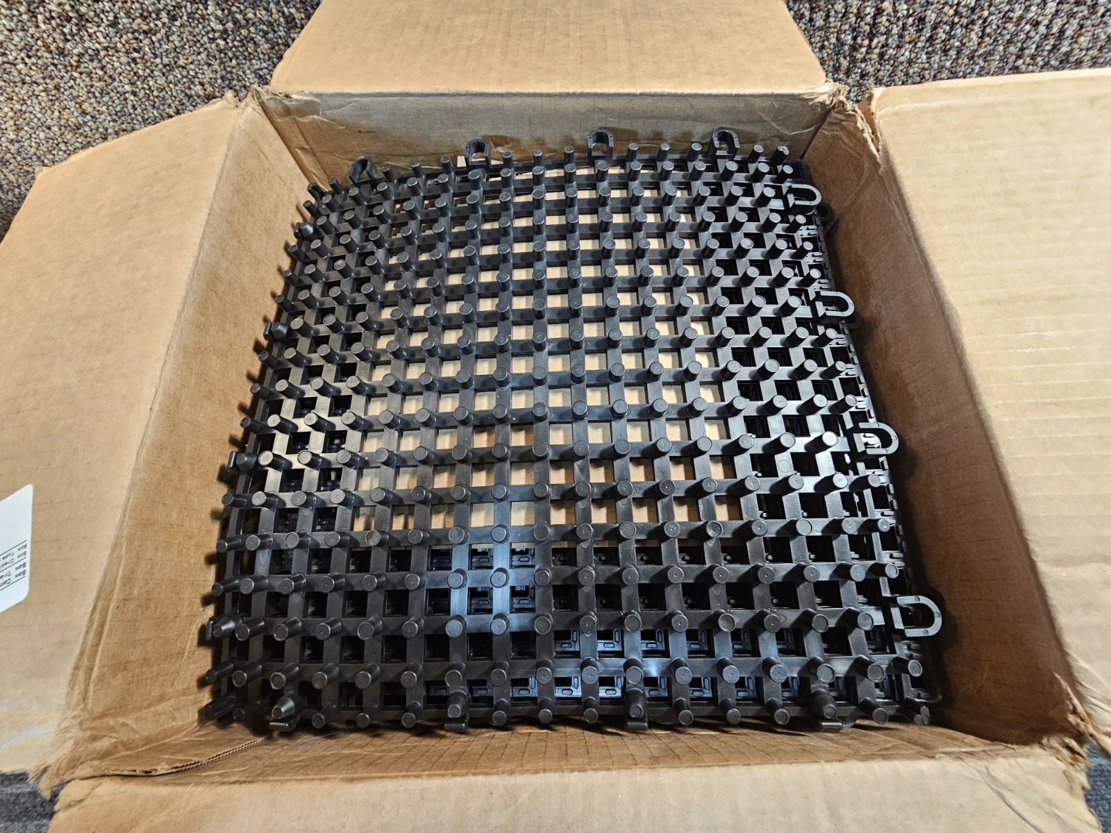 (QTY 25) Duragrid DNSBLAK 12” L X 12” W, Indoor Non-Slip Pool and Spa Matting