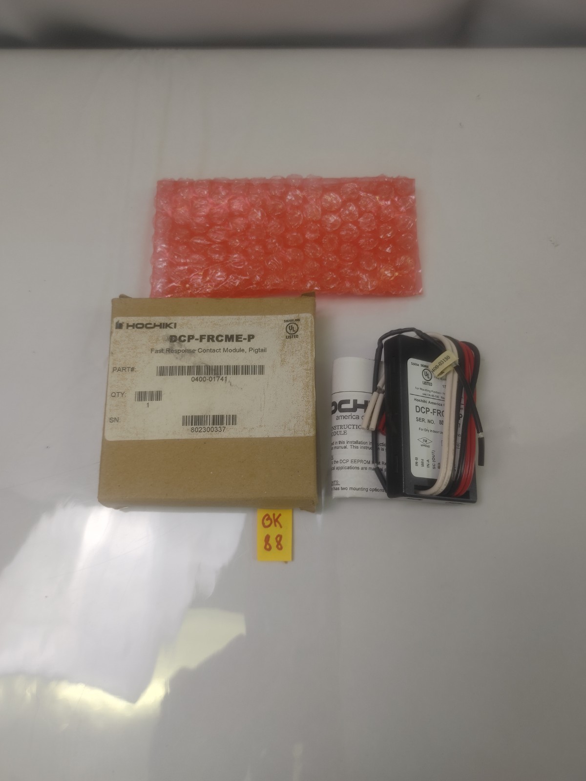 HOCHIKI DCP-FRCME-P Fast Response Contact Monitoring Pigtail Module 0400-01741