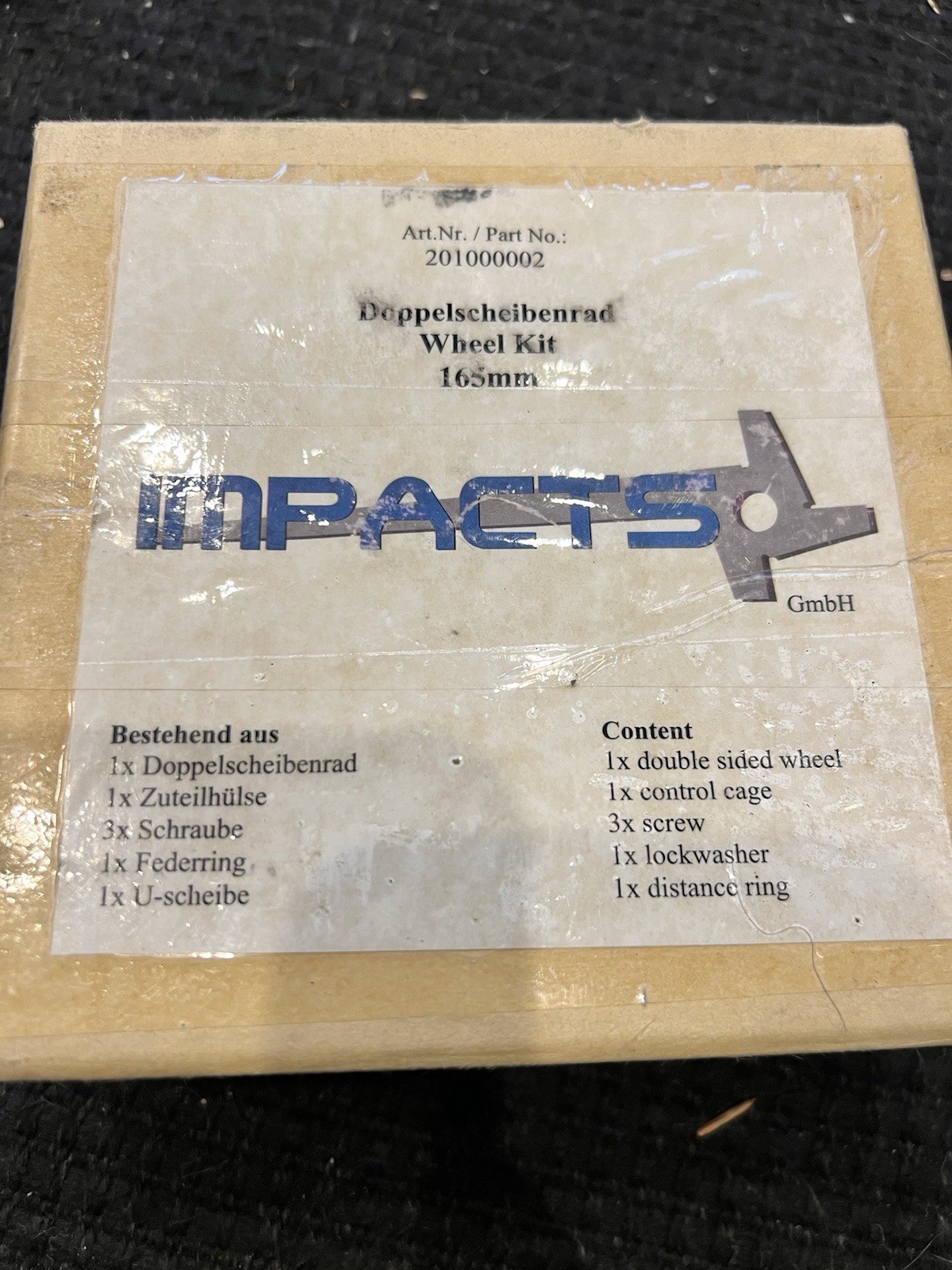 IMPACTS 201000002 Double Sided Wheel Kit 165mm Doppelscheibenrad NEW