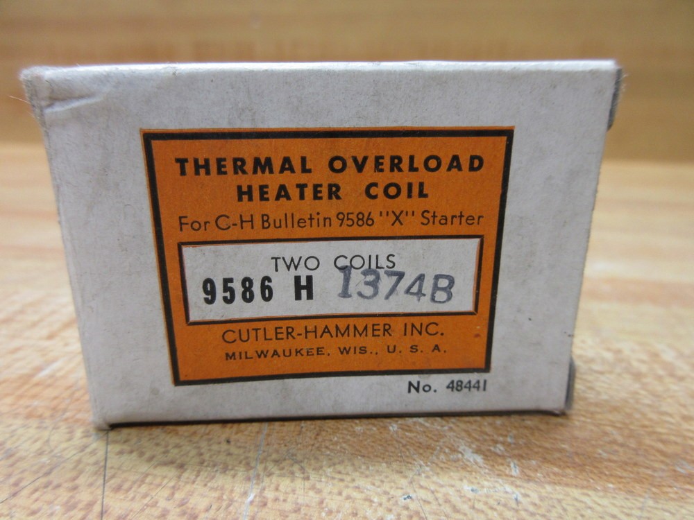 Cutler Hammer 9586-H1374B Eaton Heater Element H1374 (Pack of 2)