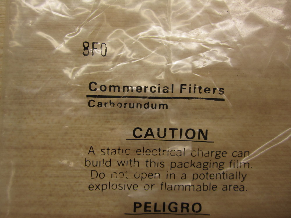 Commercial Filters 8F0 Filter 8FO Carborundum Color: White (Pack of 6)