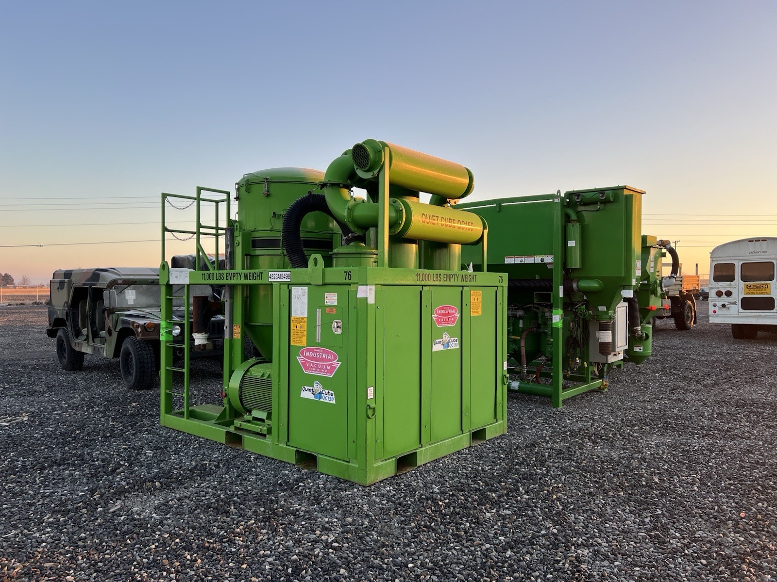 Hurricane Industrial Vacuum Quiet Cube 150hp Electric Powered