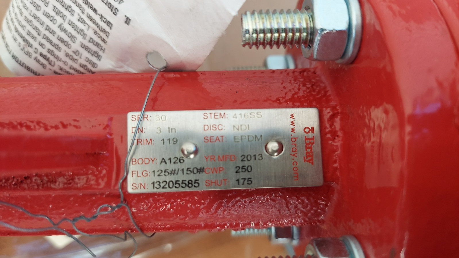 New Bray 70-0061-113D0-536K 2-Position Actuator