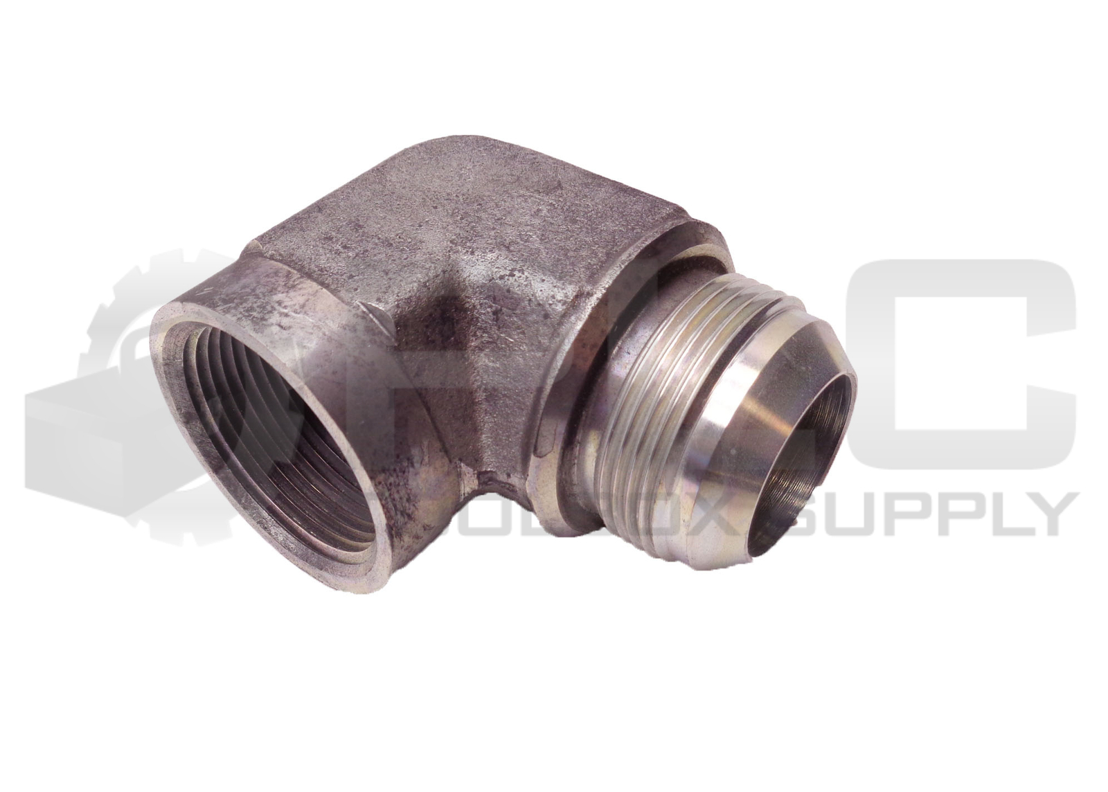 LOT OF 2 NEW PARKER 1-1/2″ FEMALE 1-1/16″ TAPER IN 1-5/8″ MALE 90° ELBOW FITTING