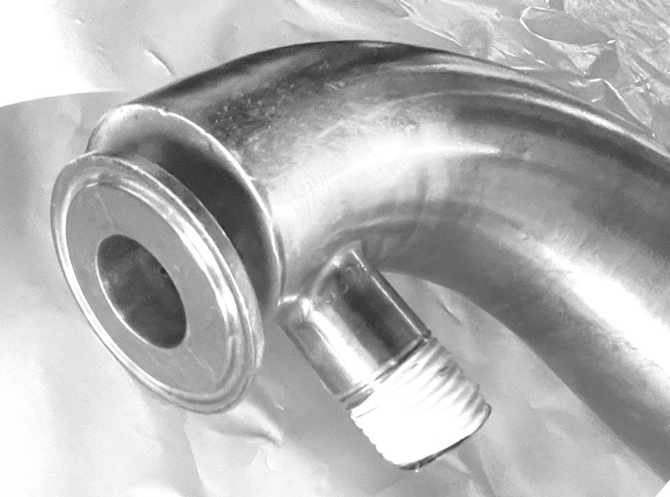 Stainless Steel Sanitary Tri-Clamp Heat Exchanger / Jacketed Spool