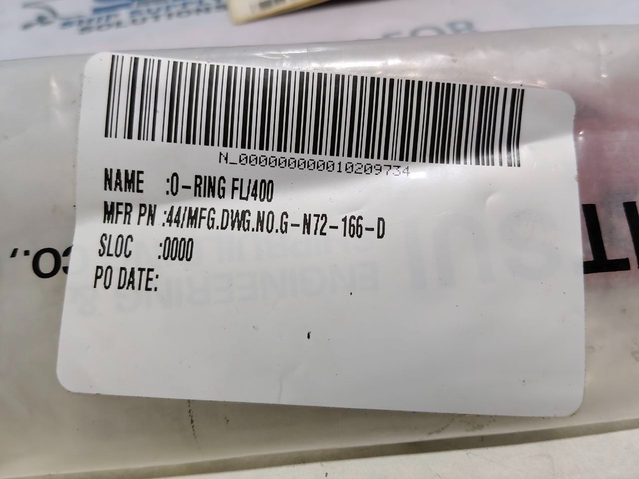 O-Ring FL/400 G-N72-166-D O-Ring Size OD 90mm x ID 82mm x Thickness 5mm