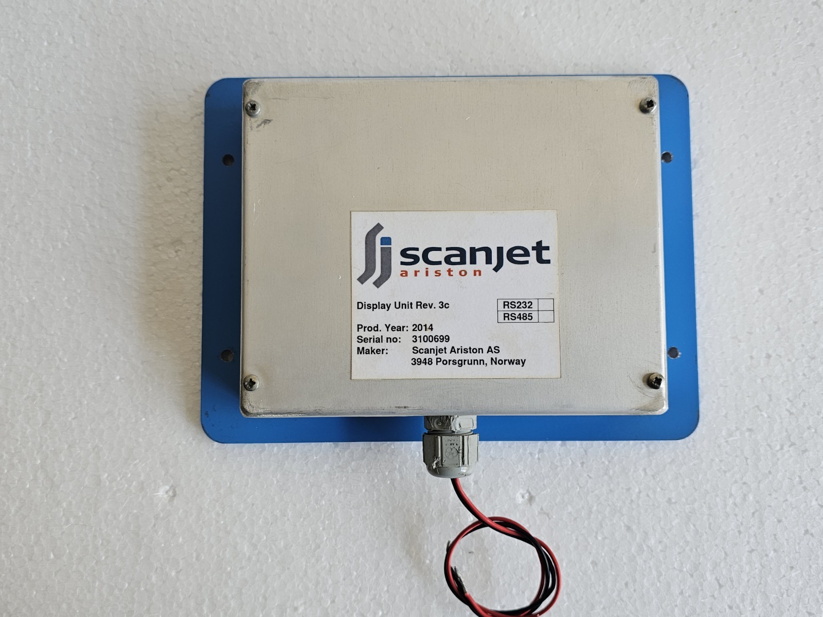 SURVEYOR SYSTEMS SCANJET ARISTON TANK MONITORING DISPLAY UNIT TDU REV.3C
