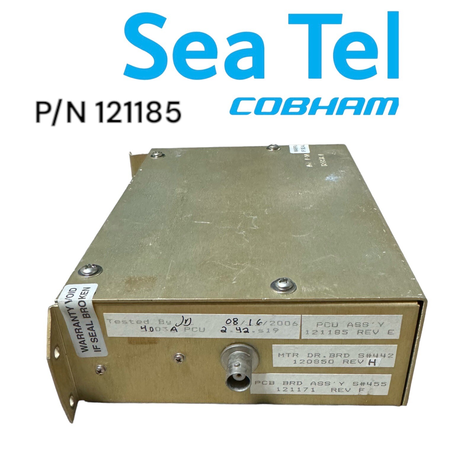 Sea Tel P/N 121185 Replacement PCU kit for SeaTel 4003A, 6003A, and 6004 -Yellow