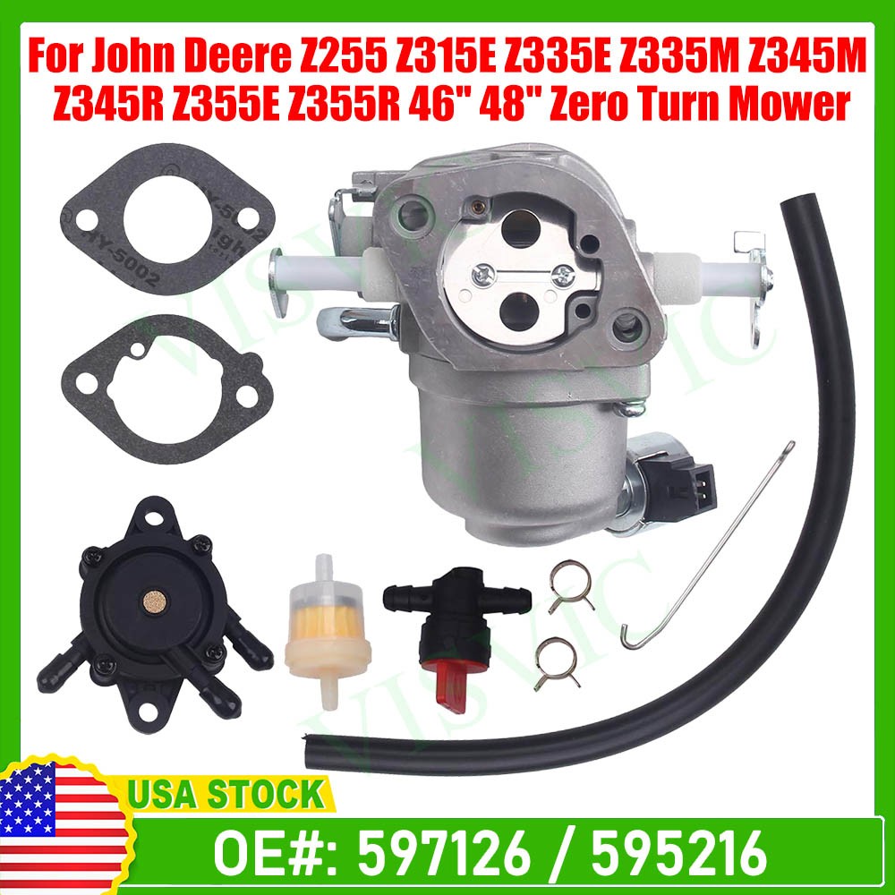 Carburetor carb For John Deere Z335E Z355E Z355E Z345R Z345M Z355R 46” 48”