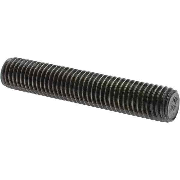 25 Pack Fully Threaded Stud: 5/8-11 Thread, 3-1/2″ OAL Steel, Uncoated, Class 7B