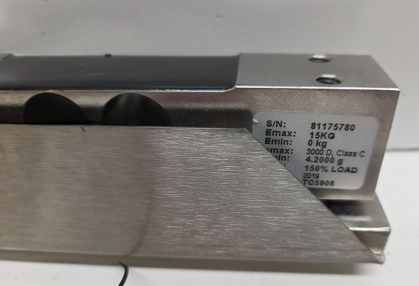 NEW NO BOX! WEIGH TRONIX 15KG MAX SINGLE POINT LOAD CELL MK-29 52591-0022
