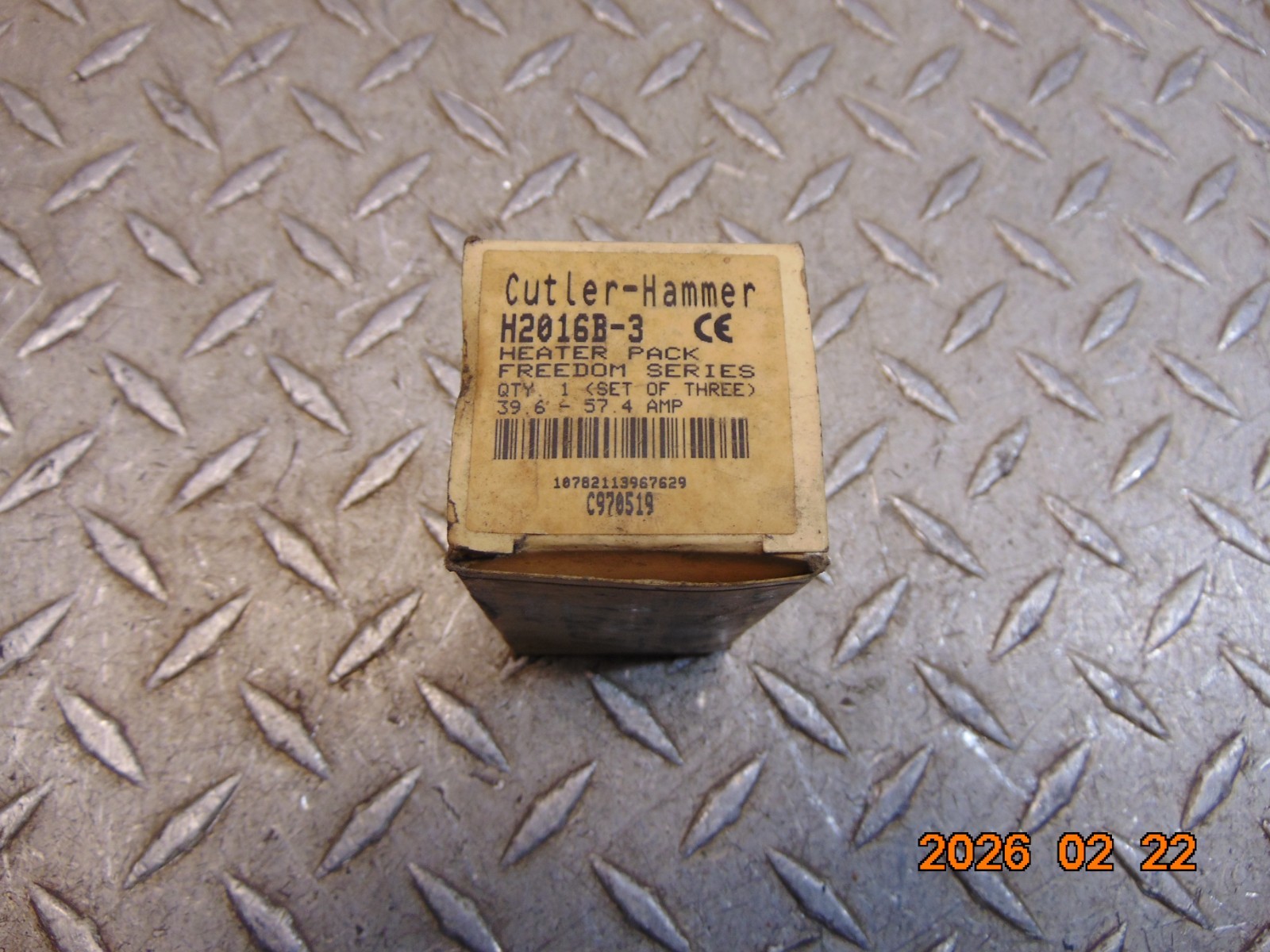 Set of 3 Cutler-Hammer H2016B-3 Freedom Series Heater Pack 39.6-57.4A
