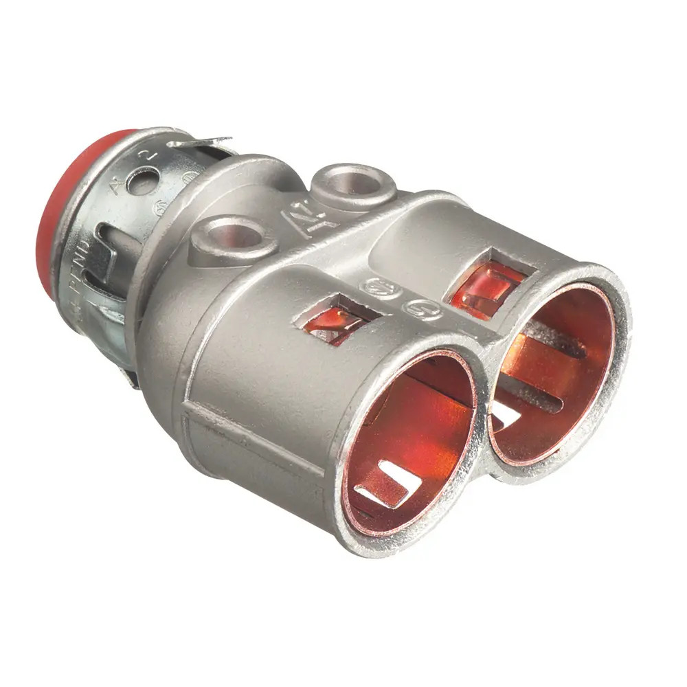 Arlington 4040AST 3/8″ Zinc Die-Cast Duplex Cable Connector 1/2″ Knockout
