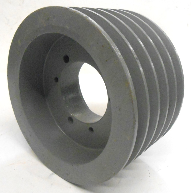 5 GROOVE SHEAVE PULLEY, 5B66SK, 5B6.6SK, 6.95″ OD, 4″ WIDTH, A OR B BELTS