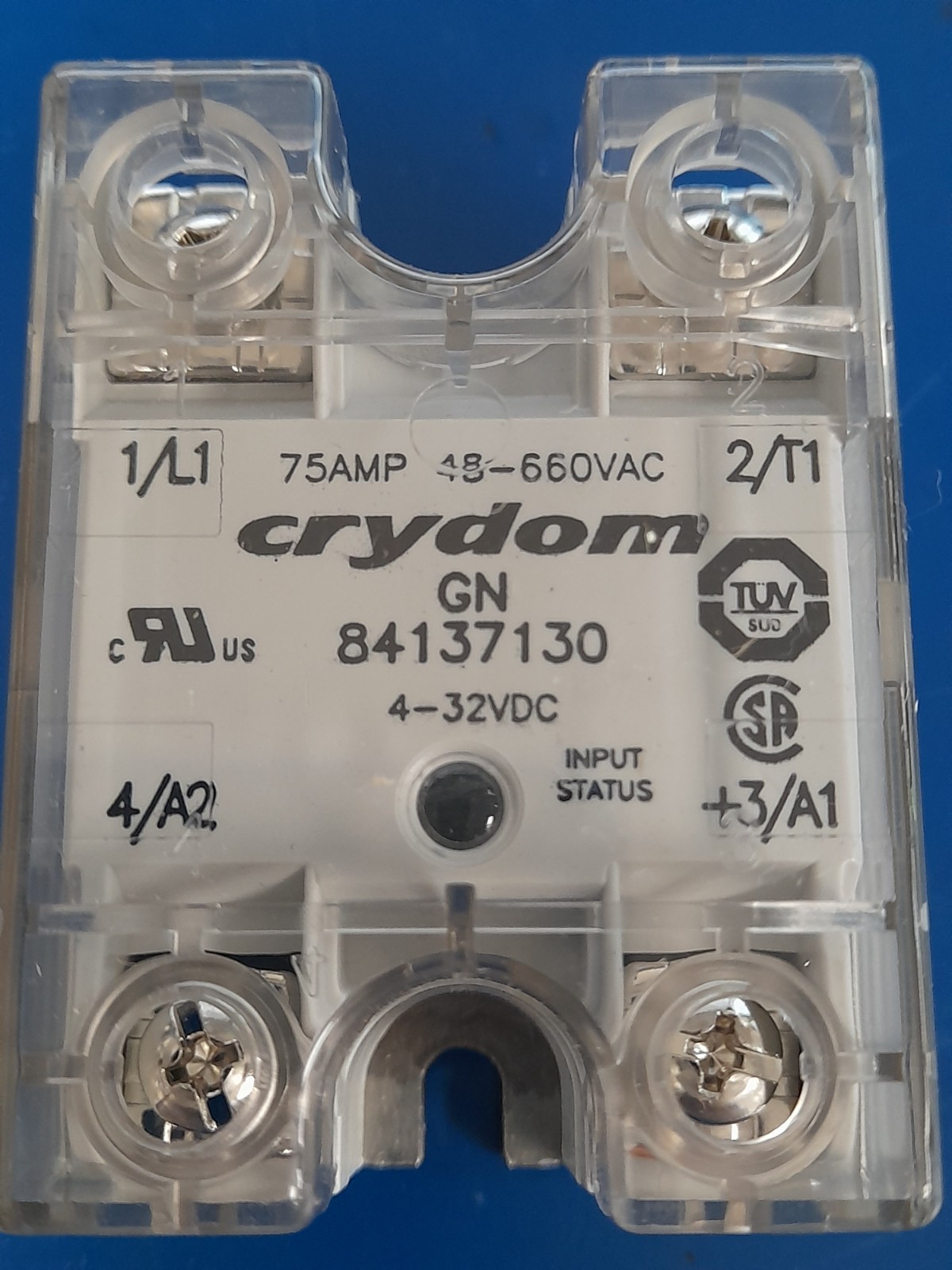 CRYDOM 84137130 Solid State Relay – 75A/480Vac DC In ZC