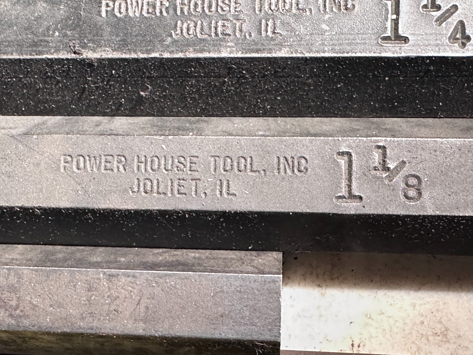 Power House Tool (Lot of 6) Tool steel hex stock 1-1/2, 1-3/8, 1-1/4, 1-1/8, 1″