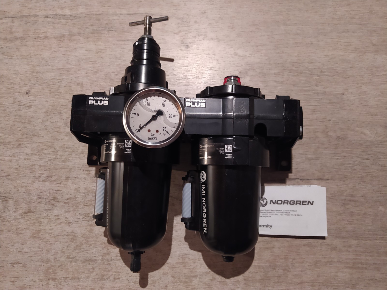 IMI NORGREN OLYMPIAN PLUS B68G-NNT-AR2-RSN + L68M-NNP-ERN AIR PREPARATION [NEW]