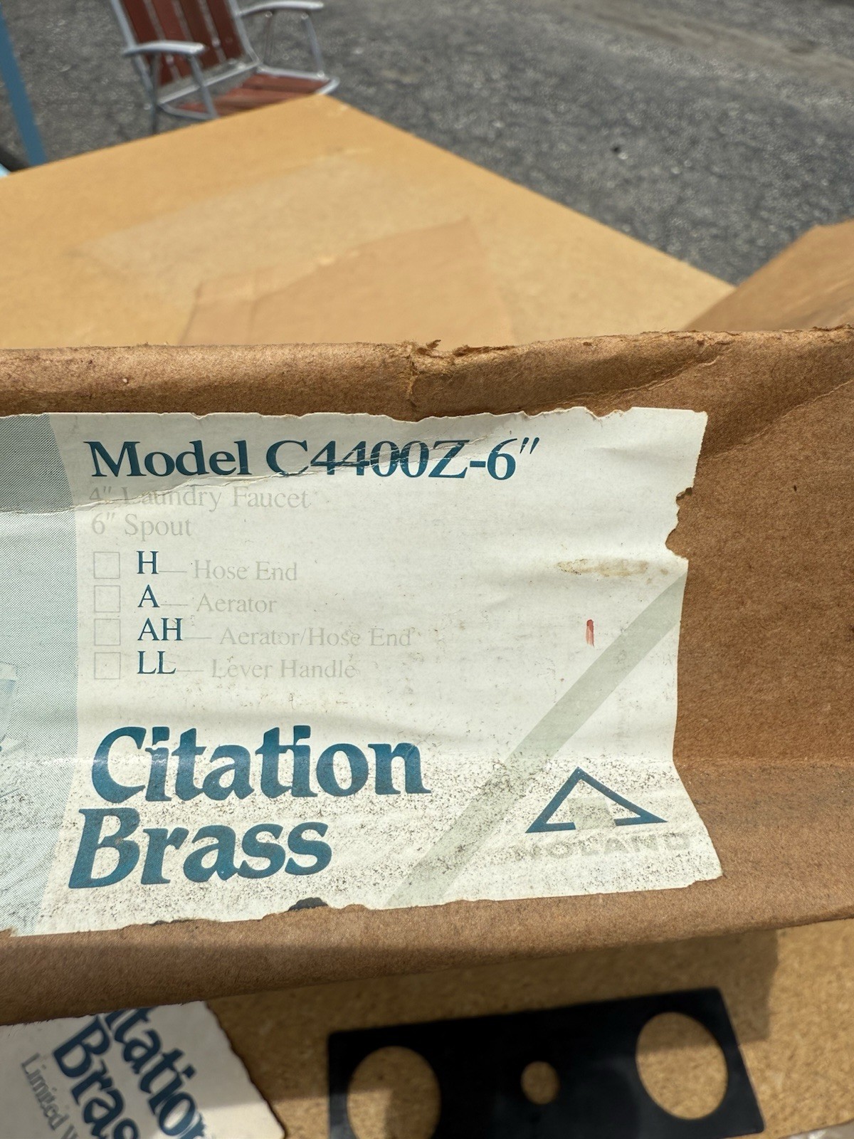 Vintage Central Brass Model C4400Z-6″ Kitchen Faucet 6 Inch 2 Lever ADA