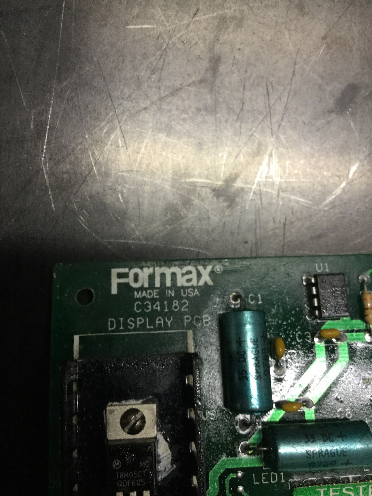 NEW, FORMAX, C34182, DISPLAY PCB, (12J-2)