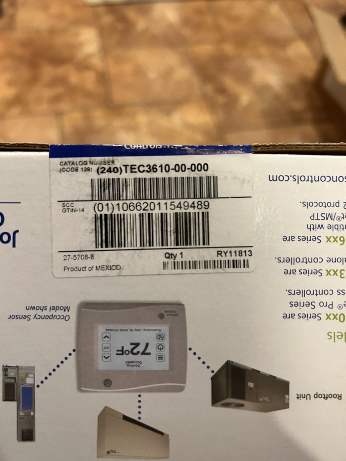 JOHNSON CONTROLS TEC3610-00-000 (NEW) Unopened Box