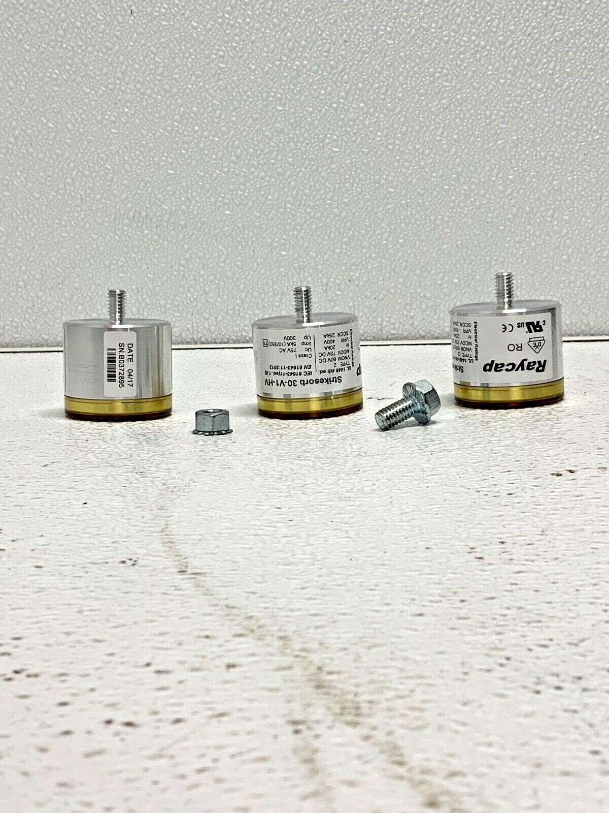Lot of 3 Raycap Strikesorb 30-V1-HV Surge Protection Type 2 MCOV 75V DC 23D