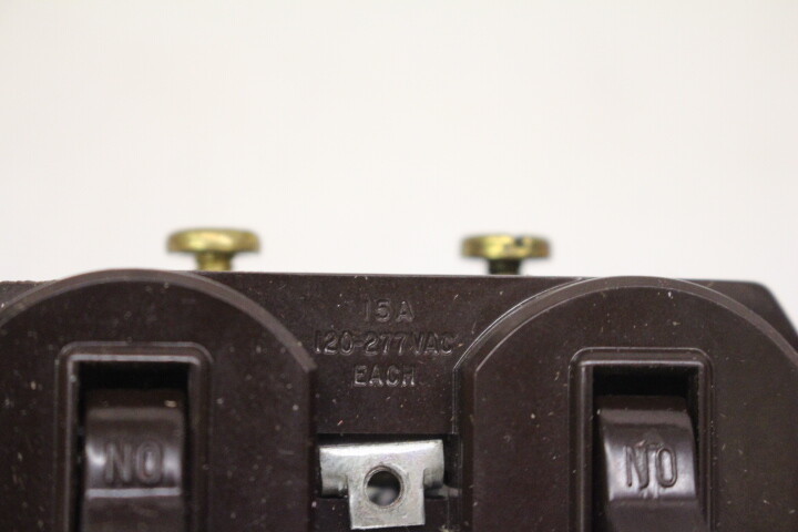 New Old Stock in Box Lot of 3 Slater Combo Switch 2-circuit-15A; Model 690-BR