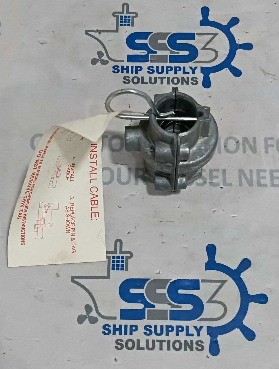 Heavy Duty Splitting Cable Clamp Cleat Anchor Marine Boat Ship Metal Part 000381