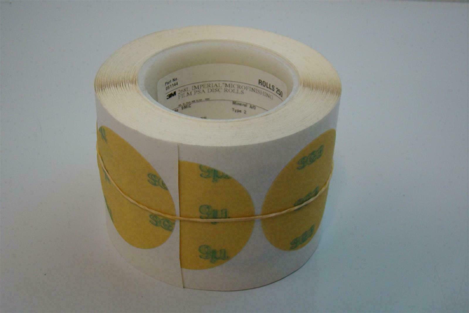 (6) 3M 2-5/8″XNH Imperial Microfinishing Film PSA Disc Roll 051144