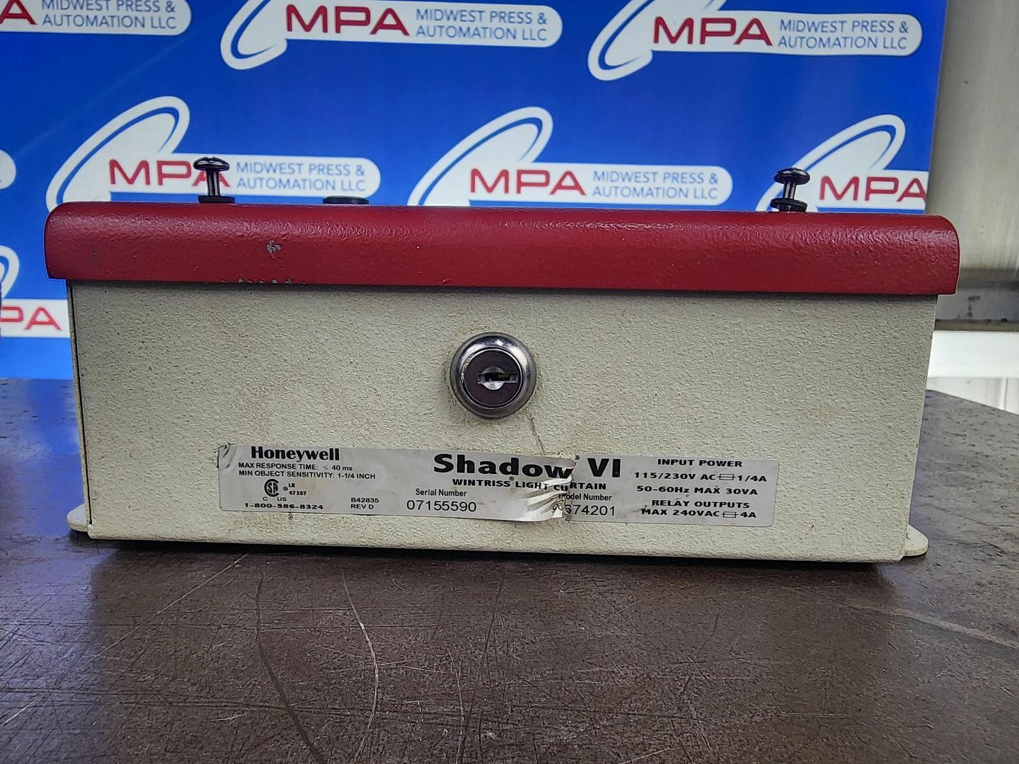 Wintriss 9674201 D43145 Shadow VI light Curtain Control